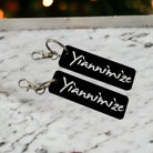 Custom acrylic keyring – precision cut business keychain | logo key holder