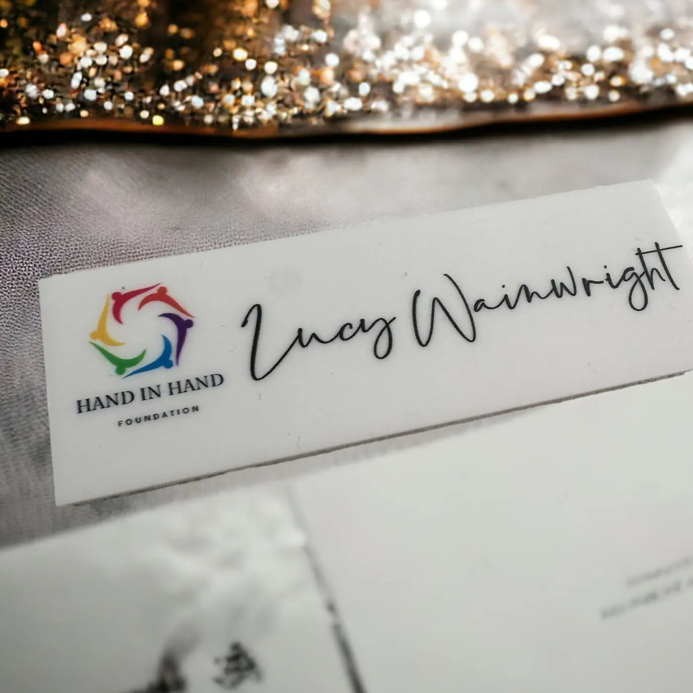 Custom acrylic name tags – luxury personalised badges for business events