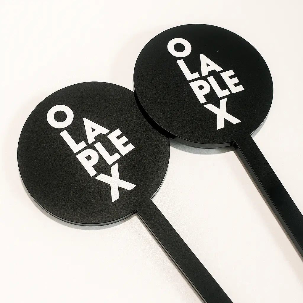 Custom acrylic stirrer – luxury business drink stirrers | personalised logo design