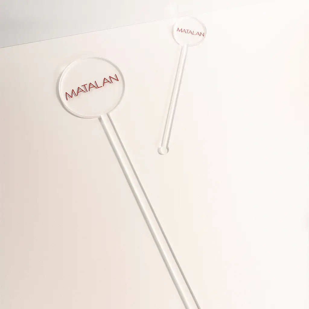 Custom acrylic stirrer – luxury business drink stirrers | personalised logo design