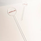 Custom acrylic stirrer – luxury business drink stirrers | personalised logo design