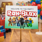 Custom birthday sign: character photo welcome poster (foamboard) - party decor