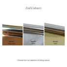 Custom business ribbon – luxury foil printed satin rolls for branding