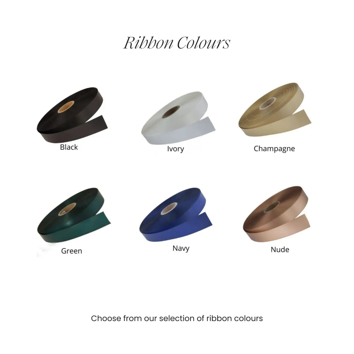 Custom business ribbon – luxury foil printed satin rolls for branding