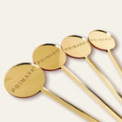 Custom engraved stirrers – precision cut mirror acrylic business drink