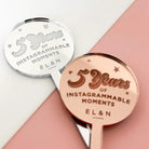 Custom engraved stirrers – precision cut mirror acrylic business drink