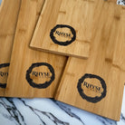 Custom logo cheese board – engraved charcuterie | premium serveware uk