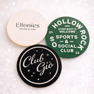 Custom logo coasters | premium pulp board - personalised drink mats