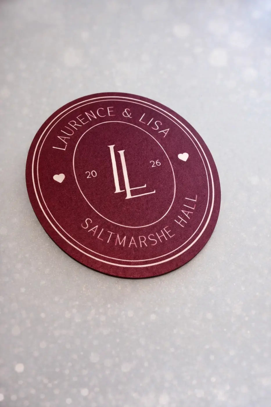 Custom logo coasters | premium pulp board - personalised drink mats