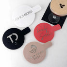 Custom logo coffee stencil - premium acrylic branding tool | made in uk