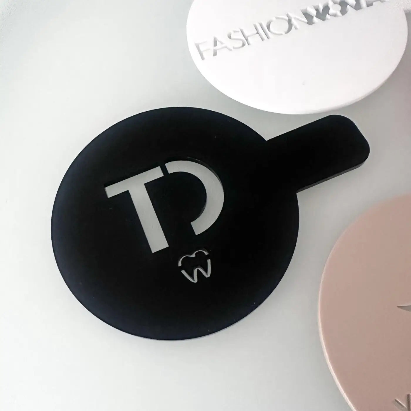 Custom logo coffee stencil - premium acrylic branding tool | made in uk