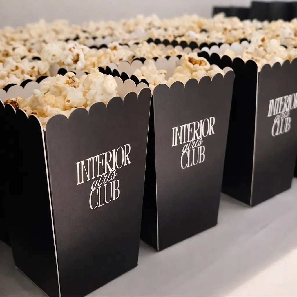 Custom Popcorn Boxes with full-colour printed artwork
