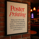 Custom poster printing – luxury print on 200gsm smooth white paper a1 & a2 sizes
