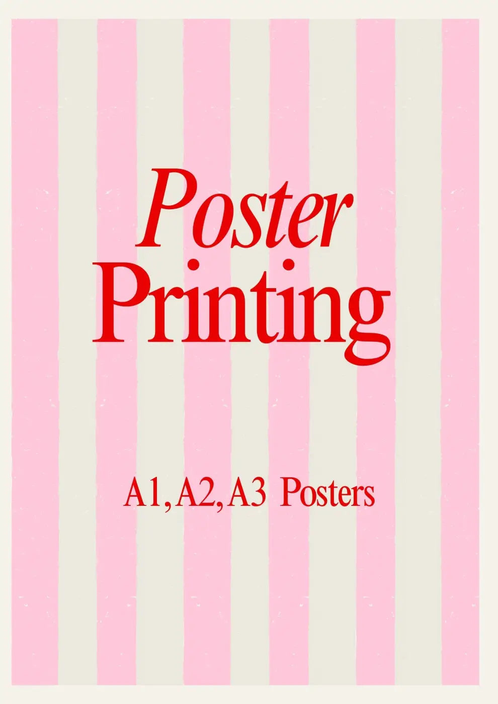 Custom poster printing – luxury print on 200gsm smooth white paper a1 & a2 sizes