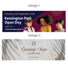 Custom printed banners – luxury pvc mesh & eco material | personalised event branding