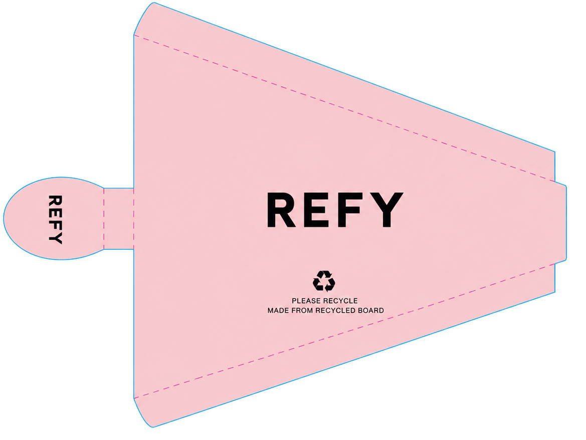 Custom Printed Pizza Slice Tray with Thumb Tab for takeaway food presentation