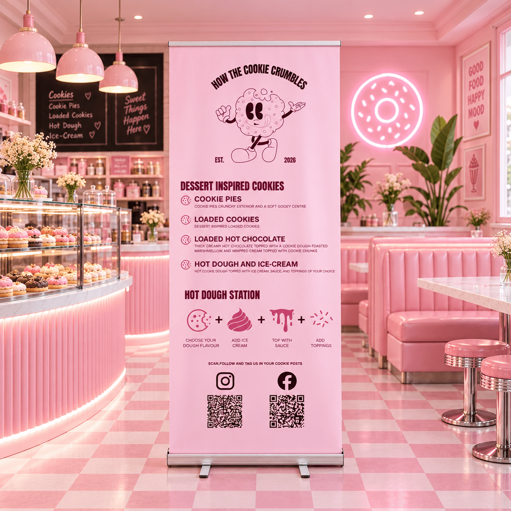 Custom Printed Roller Banner for exhibition and event displays
