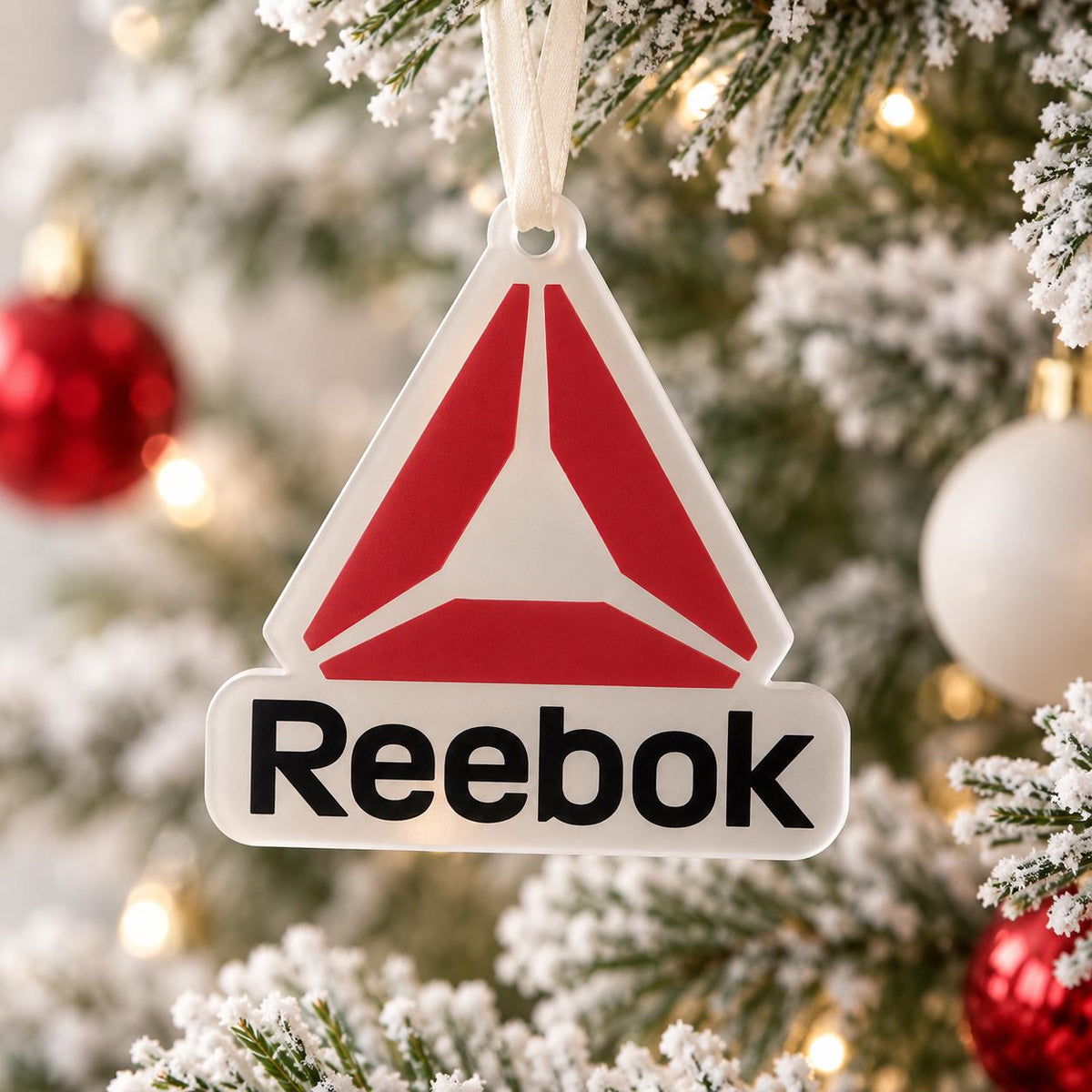 Custom-Shaped Logo Christmas Baubles for company Christmas displays