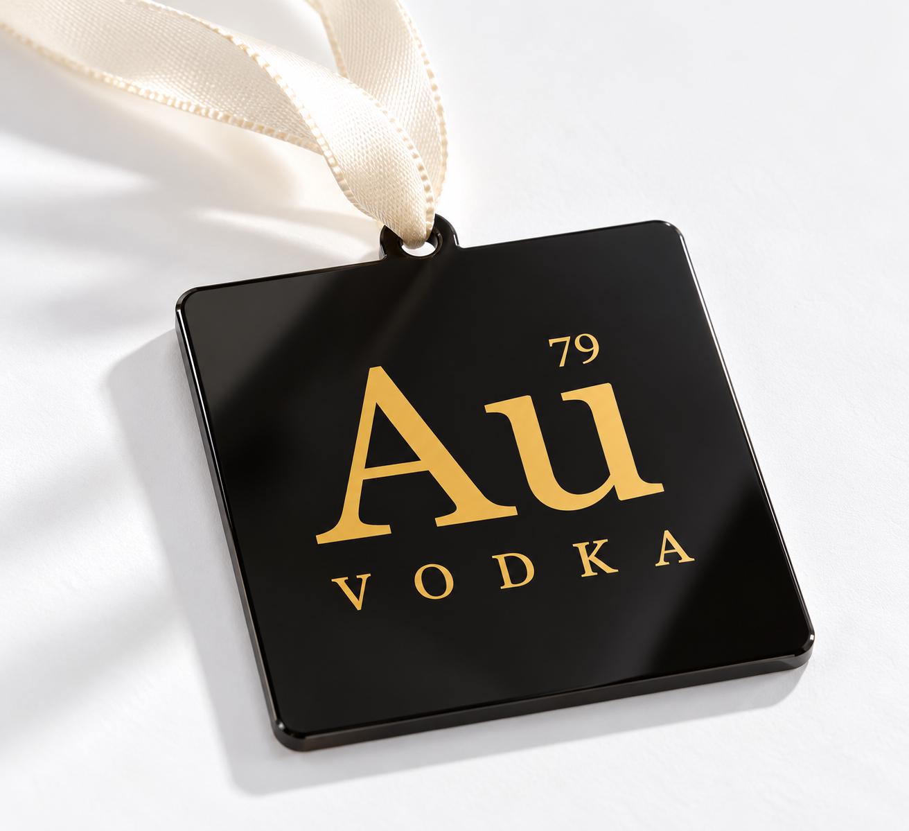 Custom-Shaped Logo Christmas Baubles featuring custom printed artwork