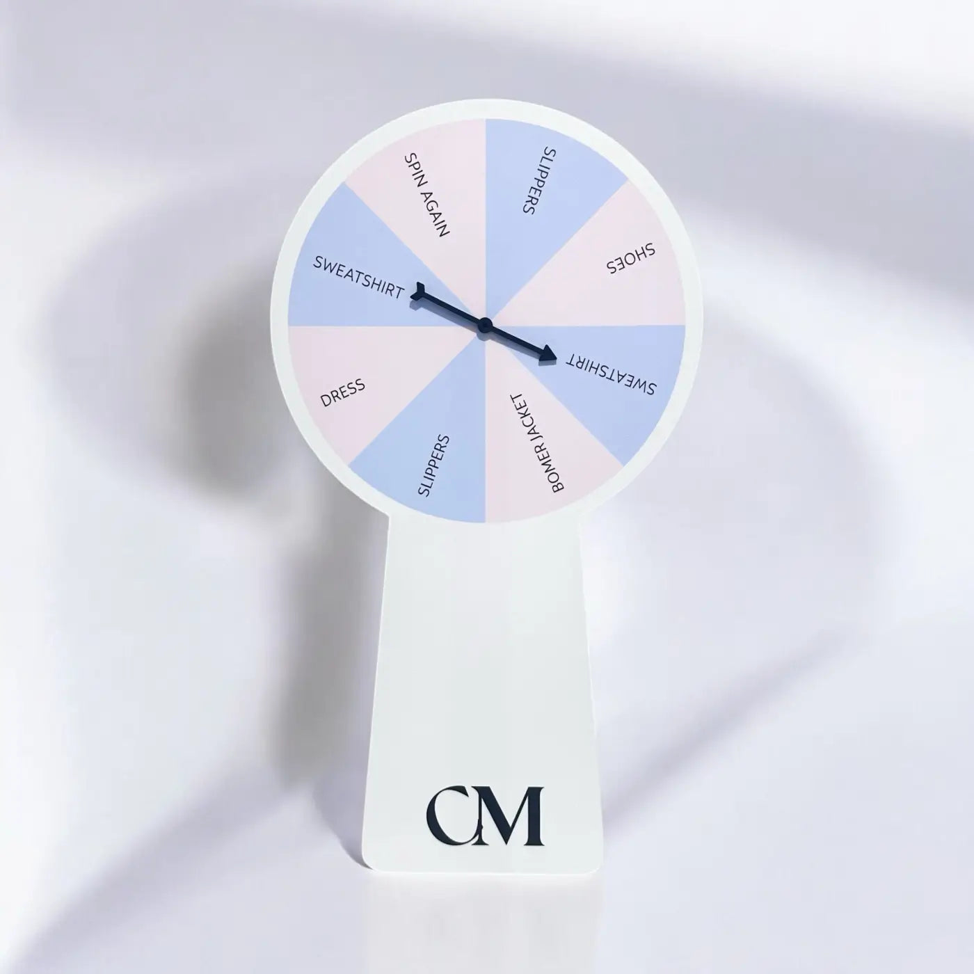 Custom spinning wheel – luxury acrylic desktop prize | personalised spin game uk