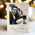 Diamond anniversary sign – personalised event with luxury foamboard print