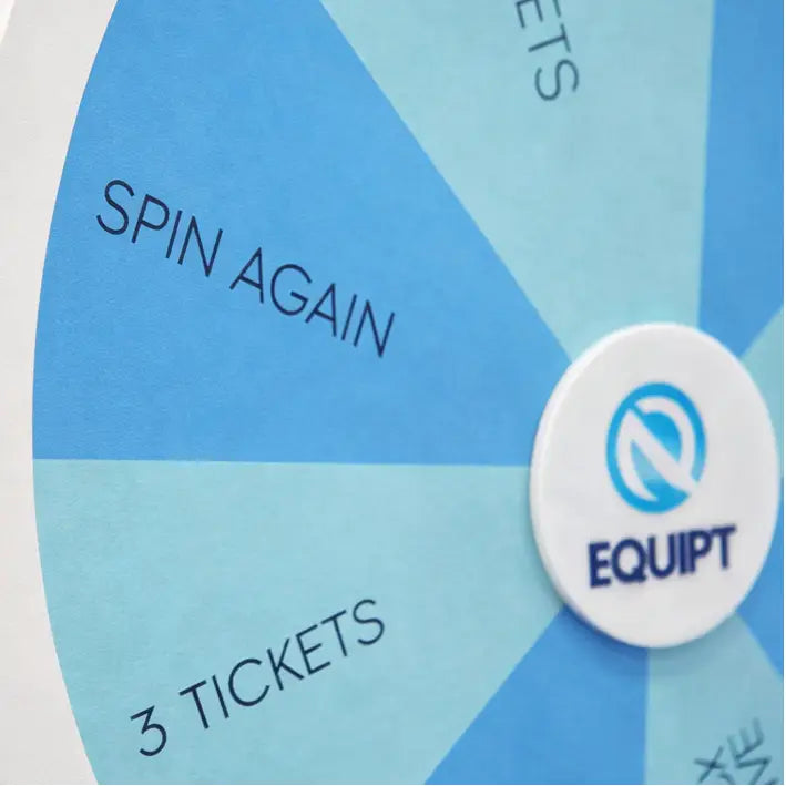 Custom spinning wheel – event spin display | bespoke signage stand