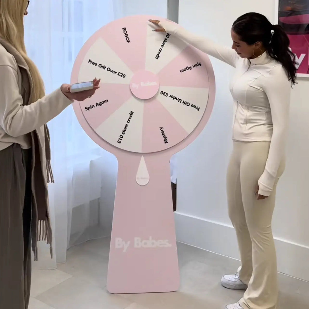 Custom spinning wheel – event spin display | bespoke signage stand
