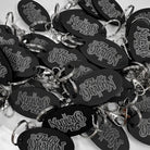 Engraved acrylic keyring – custom branded business keychains | uk made precision cut