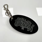 Engraved acrylic keyring – custom branded business keychains | uk made precision cut