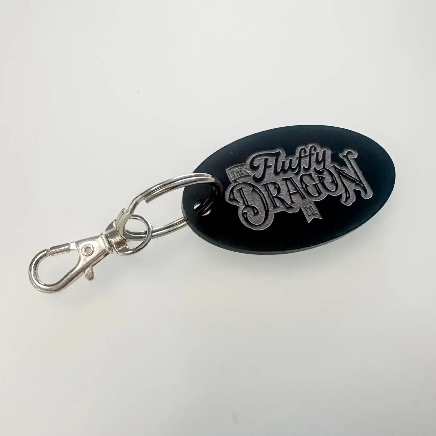 Engraved acrylic keyring – custom branded business keychains | uk made precision cut