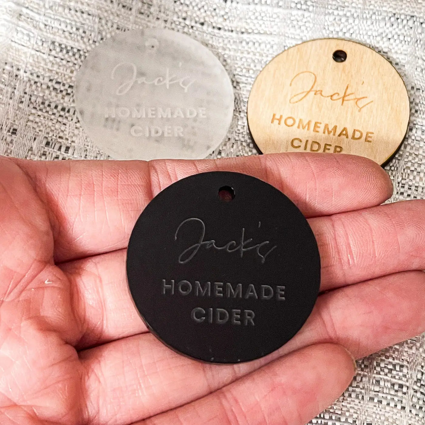 Engraved label tags – custom & handmade gift labels | luxury craft