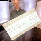 Foamboard donation cheque – custom printed large charity fundraising sign board