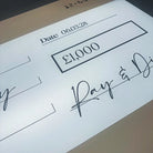 Foamboard donation cheque – custom printed large charity fundraising sign board