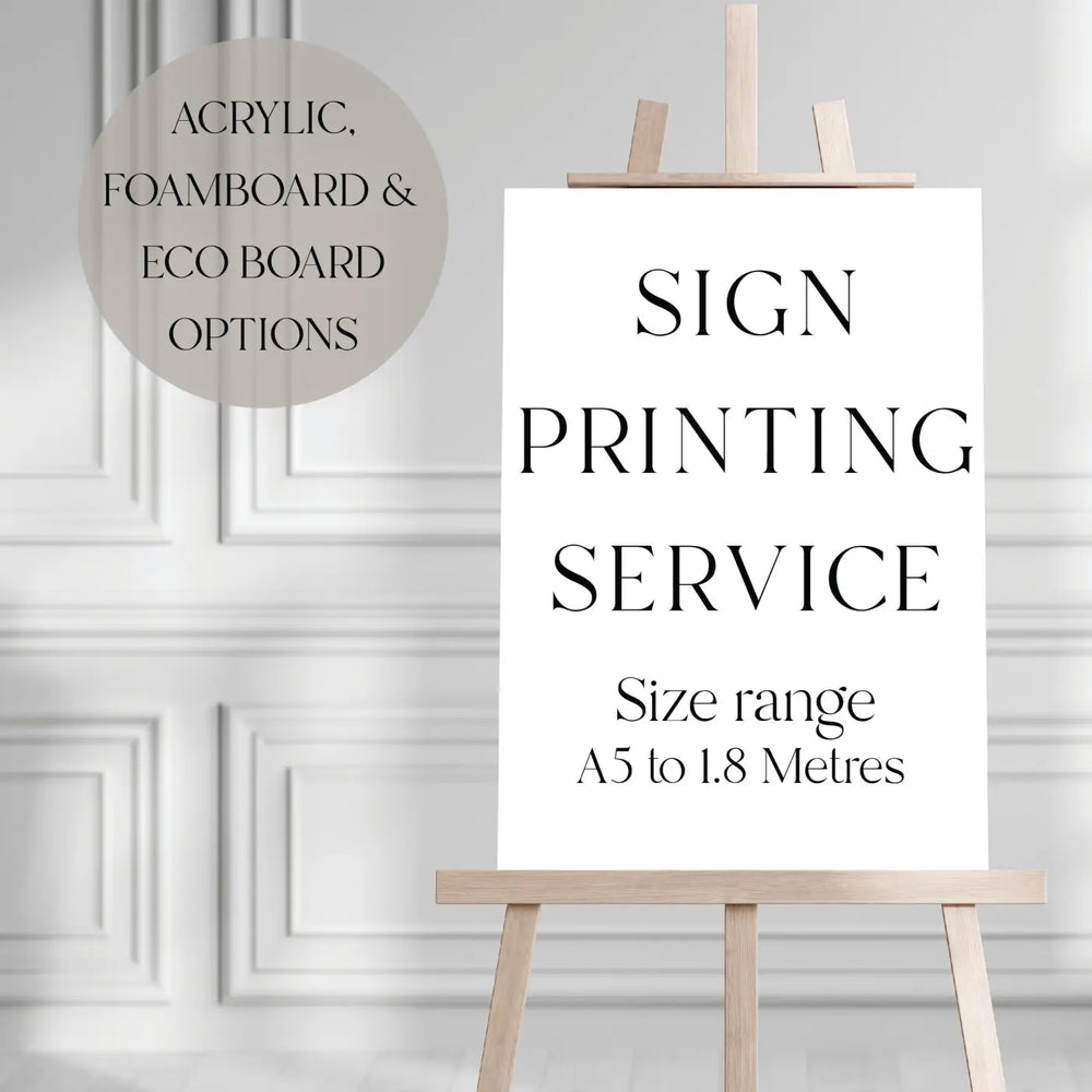 Foamboard signs - custom printed precision cut sign | lightweight display panels