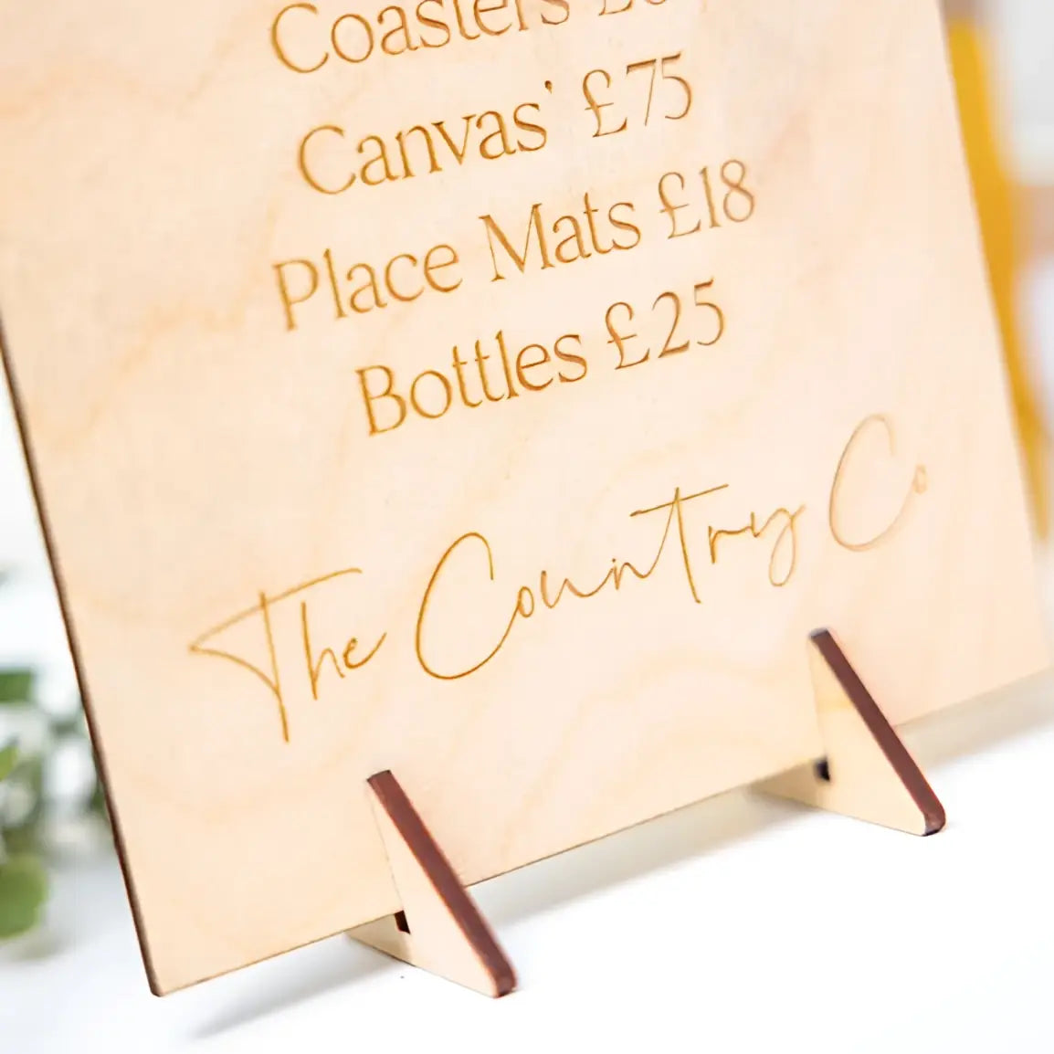 Freestanding price sign – luxury acrylic dome plaque for retail & stall display