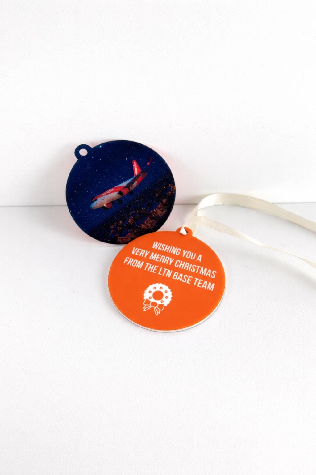 Full-Print Logo Christmas Baubles with custom personalisation