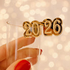 New Year Drink Charms 2026 - Acrylic Wine Markers