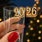 New Year Drink Charms 2026 - Acrylic Wine Markers