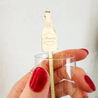 Champagne Bottle Drink Stirrer: Celebration Barware (Gold, Silver, Rose)