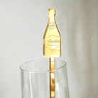 Champagne Bottle Drink Stirrer: Celebration Barware (Gold, Silver, Rose)