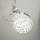 Disco Ball Drink Charm - Engraved Wine Glass Marker