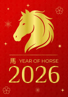 Year of the Horse Poster - Chinese Lunar New Year 2026 Decor