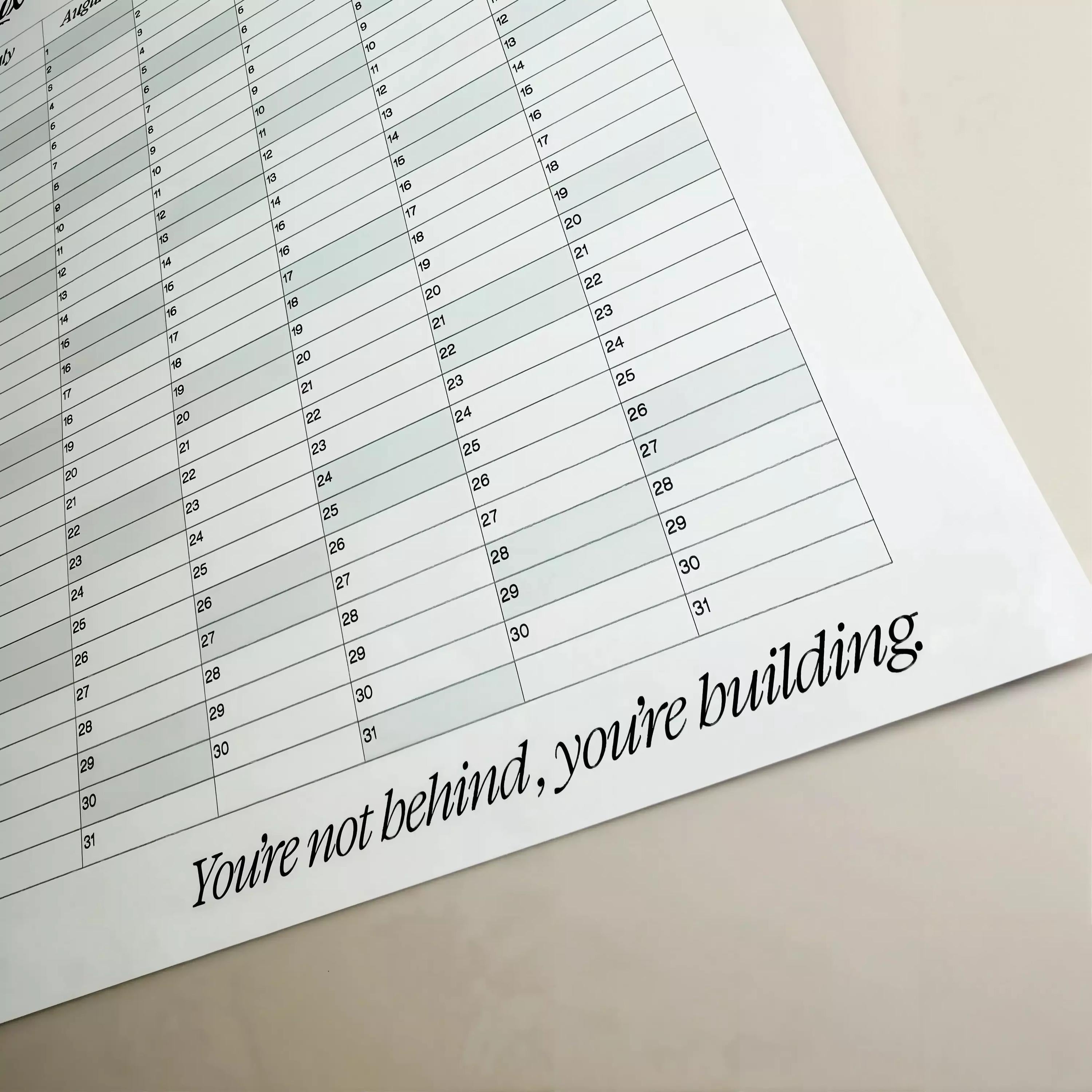 Year-at-a-Glance Wall Planner: 2026 Business Logo Wall Calendar