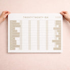 2026 Wall Planner: Sustainable Design - Large Size with Week Numbers