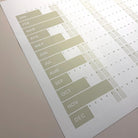 2026 Wall Planner: Sustainable Design - Large Size with Week Numbers