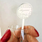 Drink Stirrer: Disco Ball Design - Mirror Finish Options