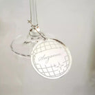 Disco Ball Drink Charm - Engraved Wine Glass Marker