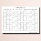 Eco Friendly Wall Planner: 2026 Year at a Glance, Large Size