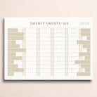 2026 Wall Planner: Sustainable Design - Large Size with Week Numbers