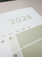 2026 Wall Planner: Large Sustainable Design with any wording